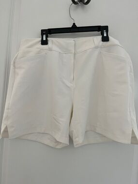 adidas Women's Primegreen White Golf Shorts